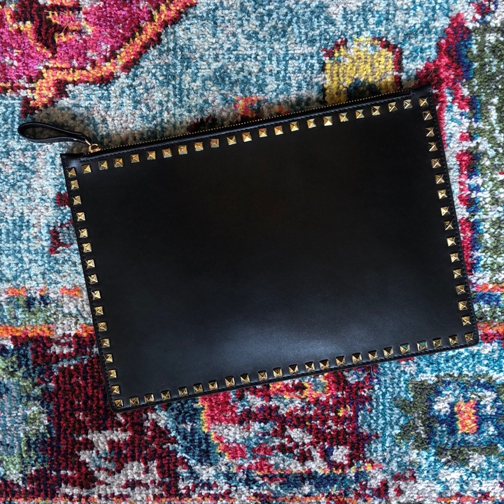 Black Studded clutch